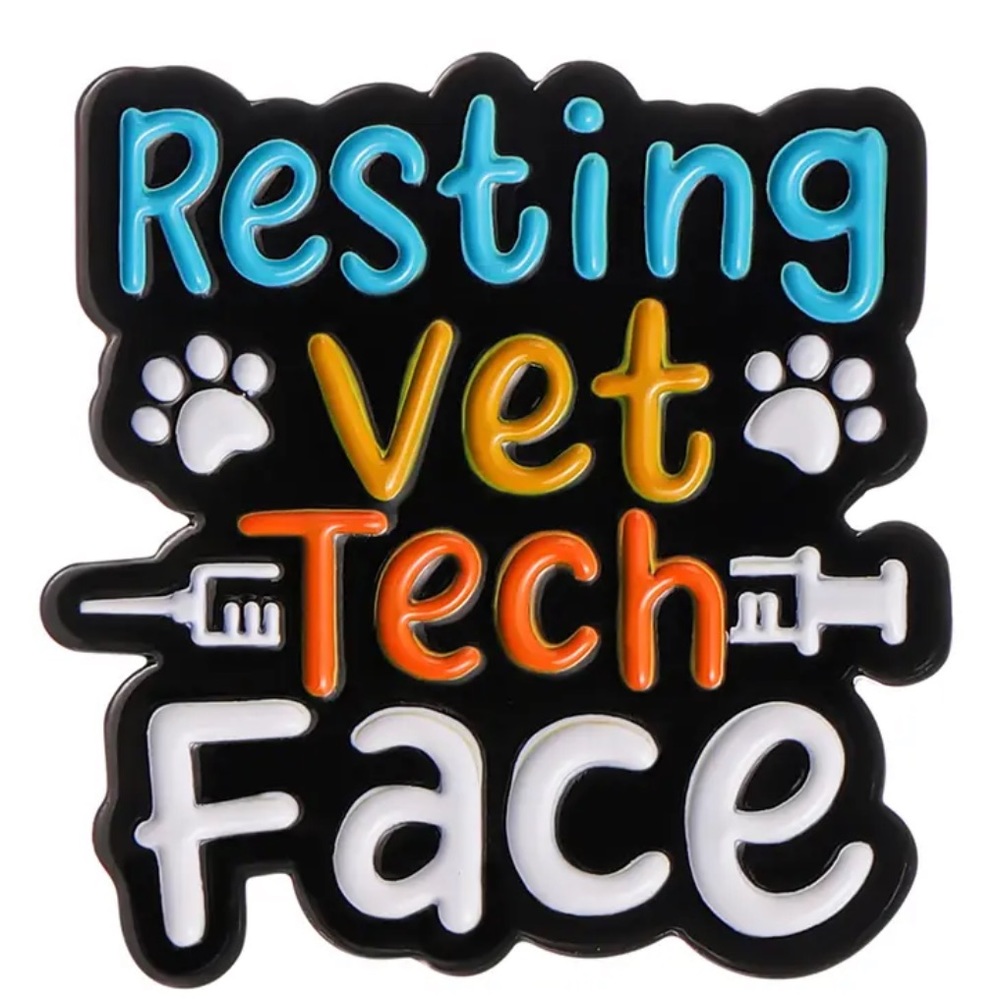 1 LEFT‼️ Vet Tech Enamel Pin RBF Veterinary Technician Vets Clinic Joke Gift